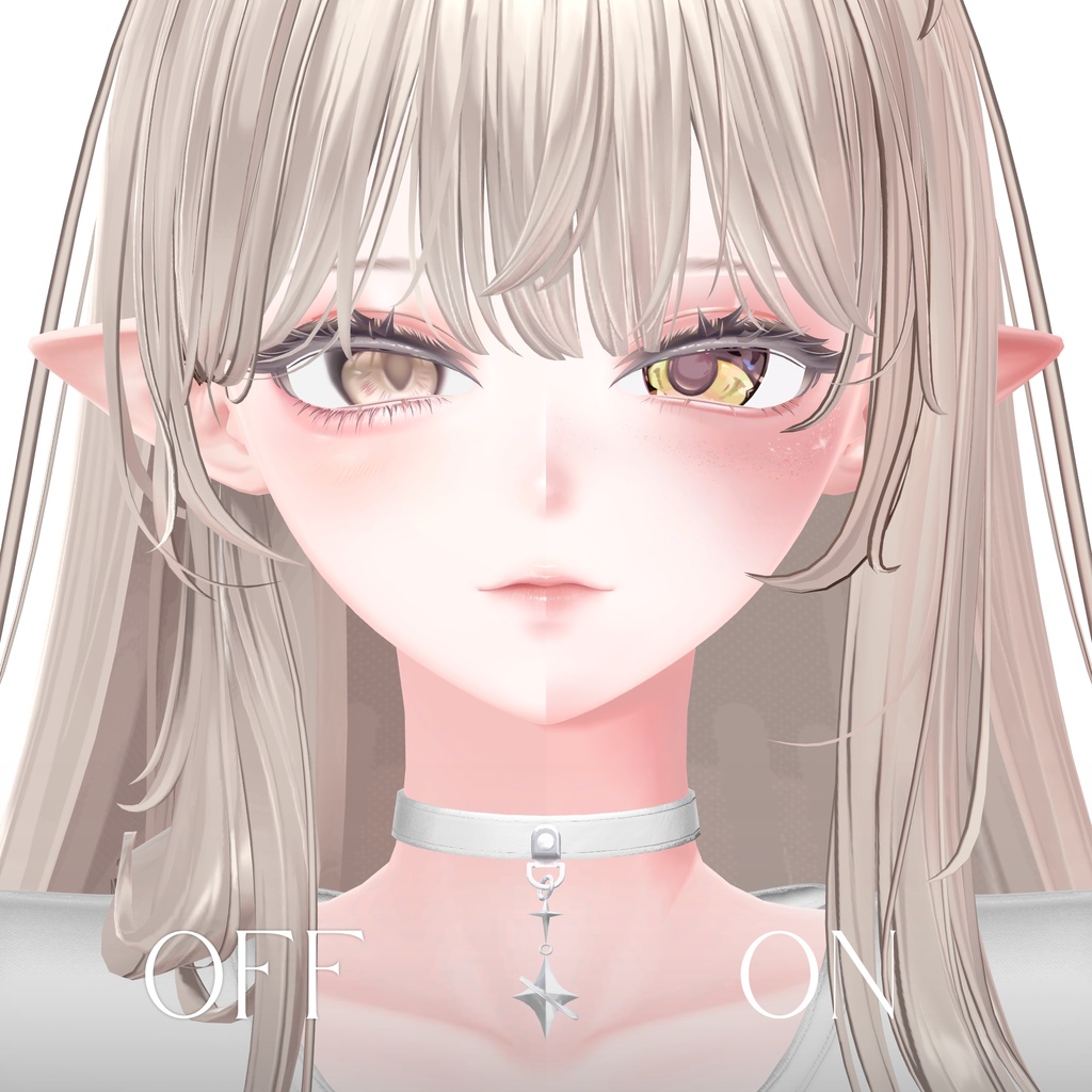 【海咲 Misaki】Elf Veil Eye + MakeUp + Blendshape