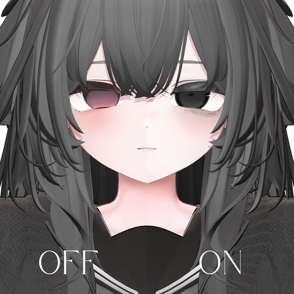 【輝夜 Kaguya】Dark Sketchy Eye + MakeUp + Blendshape