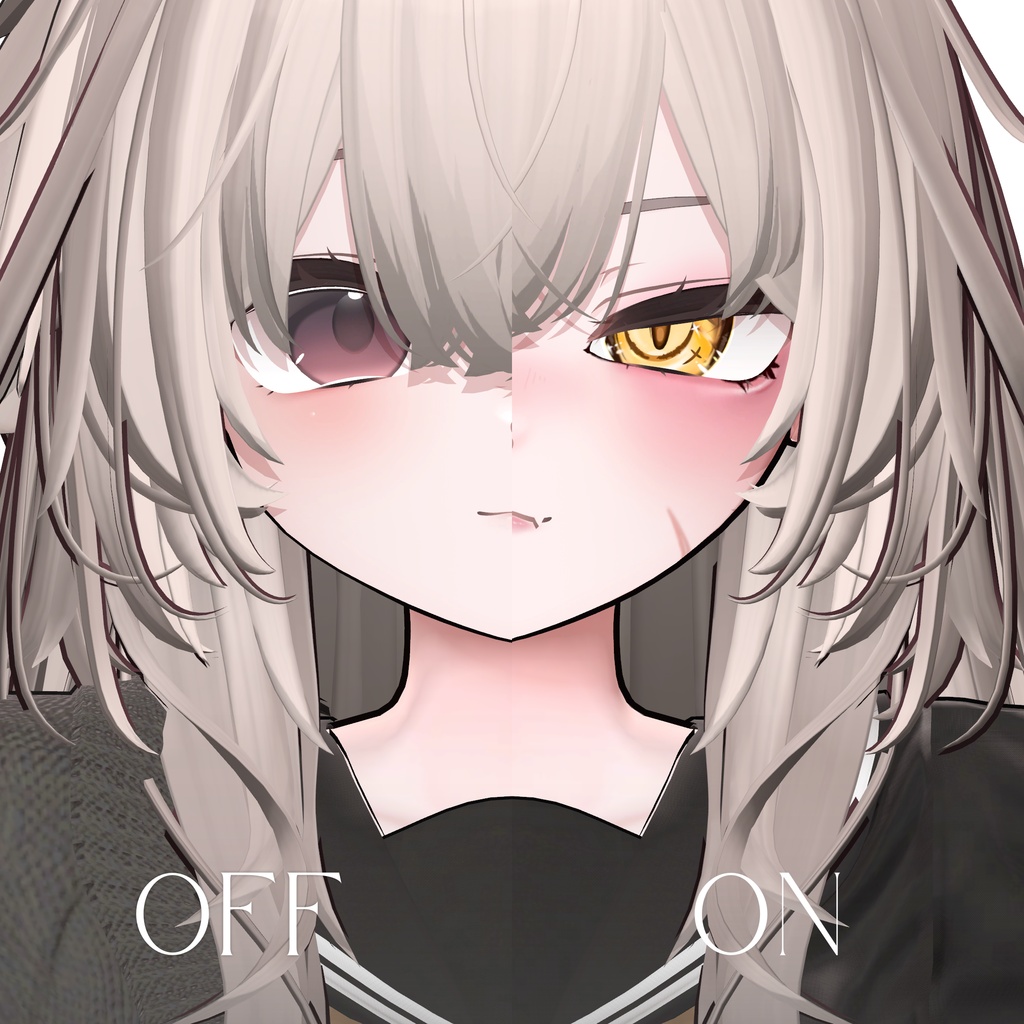 【輝夜 Kaguya】Cat ScarGaze Eye + MakeUp + Blendshape
