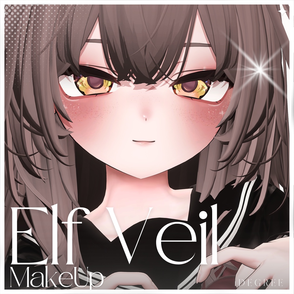 【輝夜 Kaguya】Elf Veil Eye + MakeUp + Blendshape