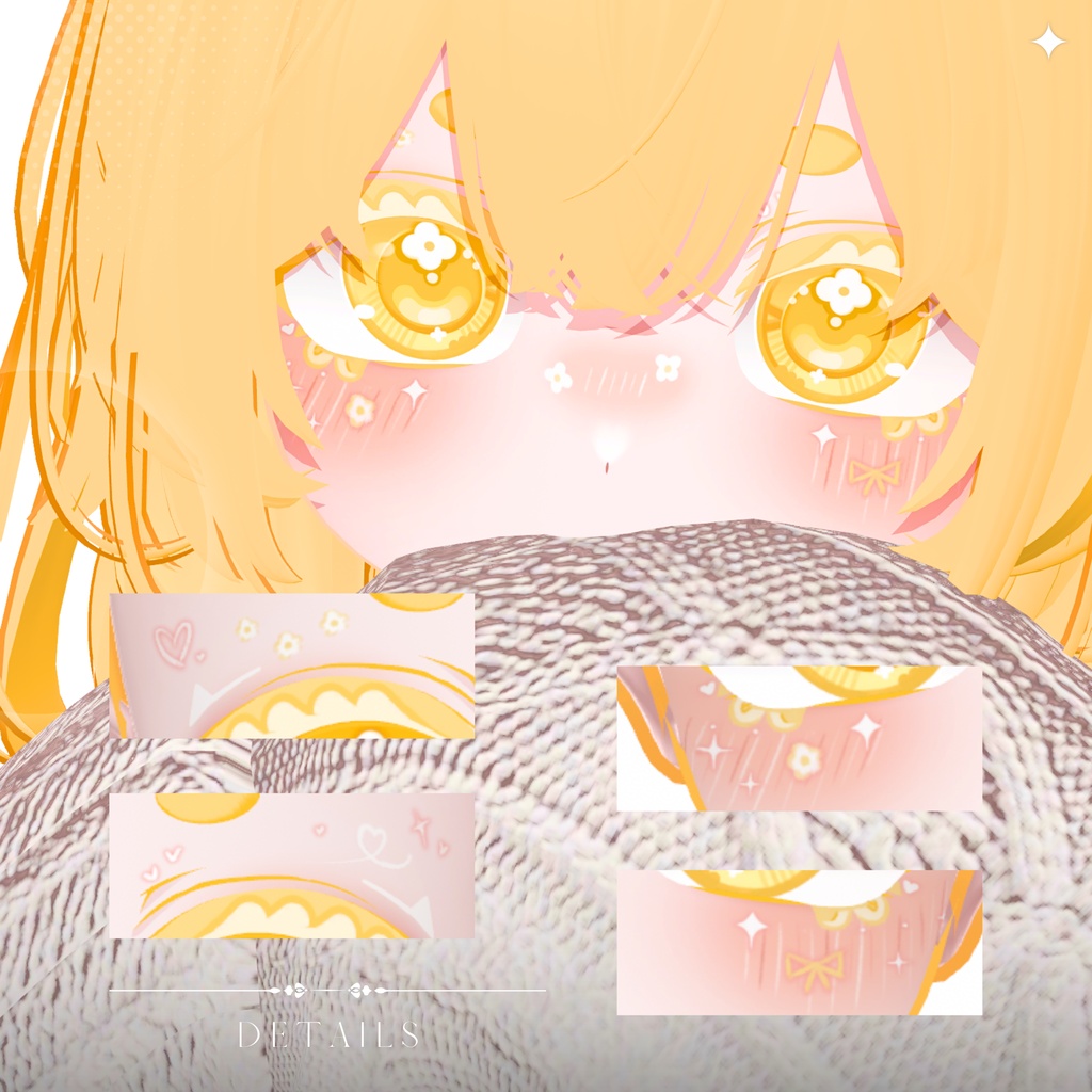 【12avatar対応】Flower Bloom Eye + MakeUp Texture