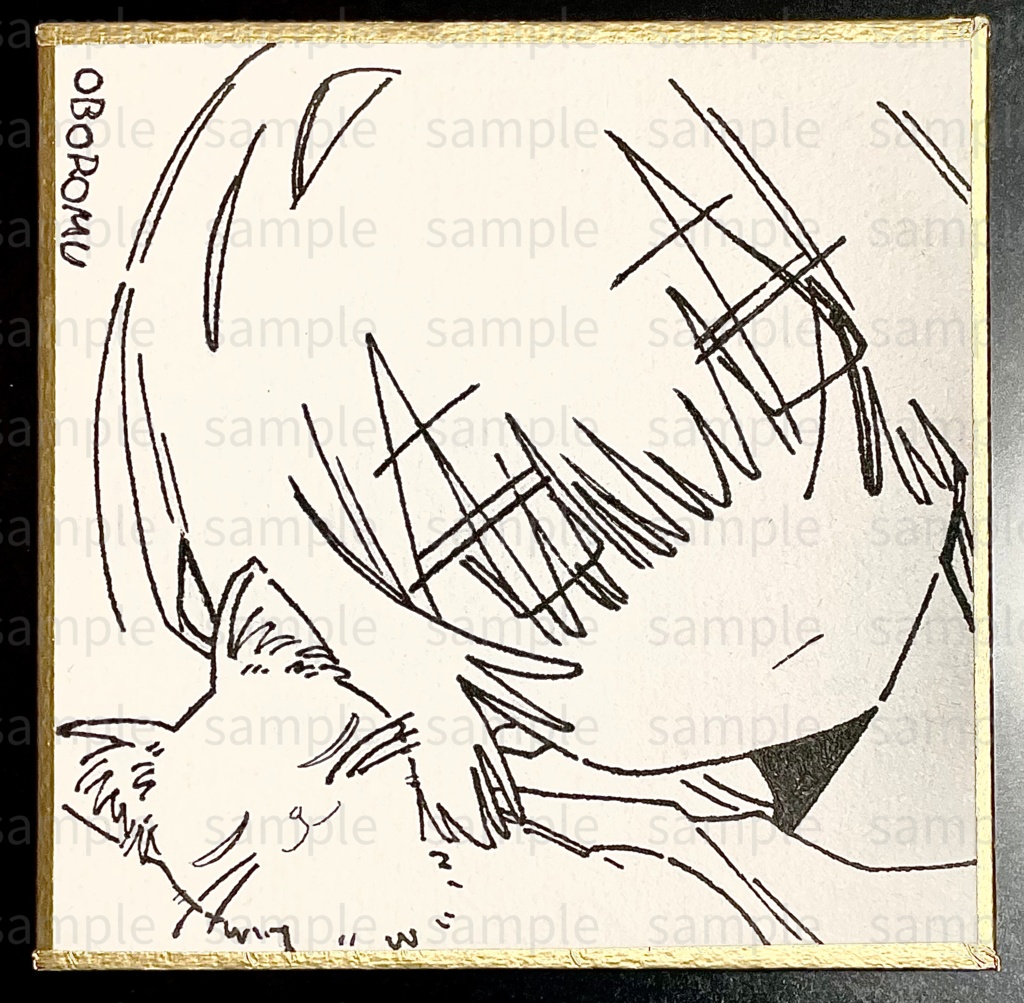 ミニ色紙(住人1と住人2)