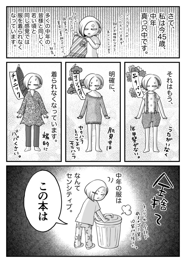 C100【新刊】実録「中年の服、中年と服」