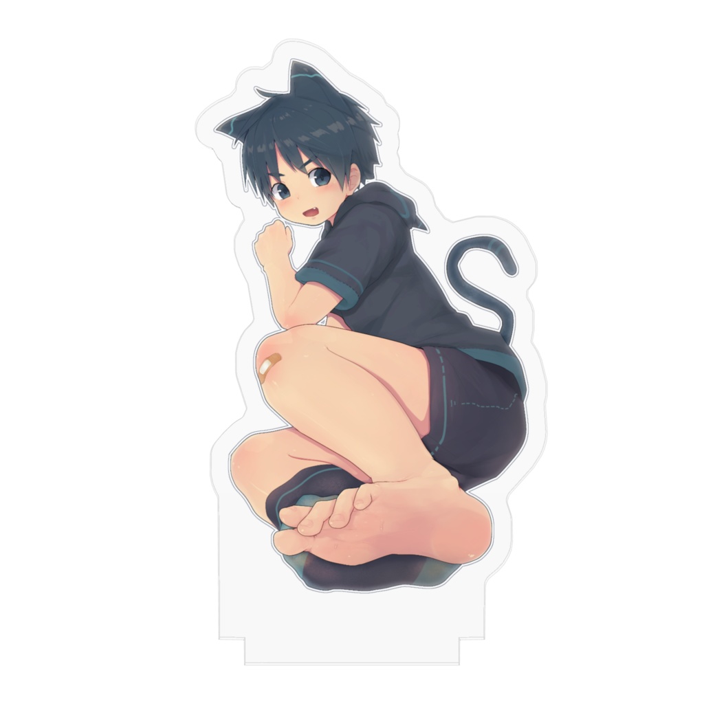 【アクリルフィギュア】猫耳ショタと足裏♂