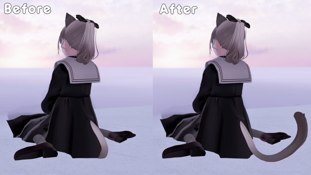 【床に、尻尾の、特等席を】けもりふと【ミシェラ専用】