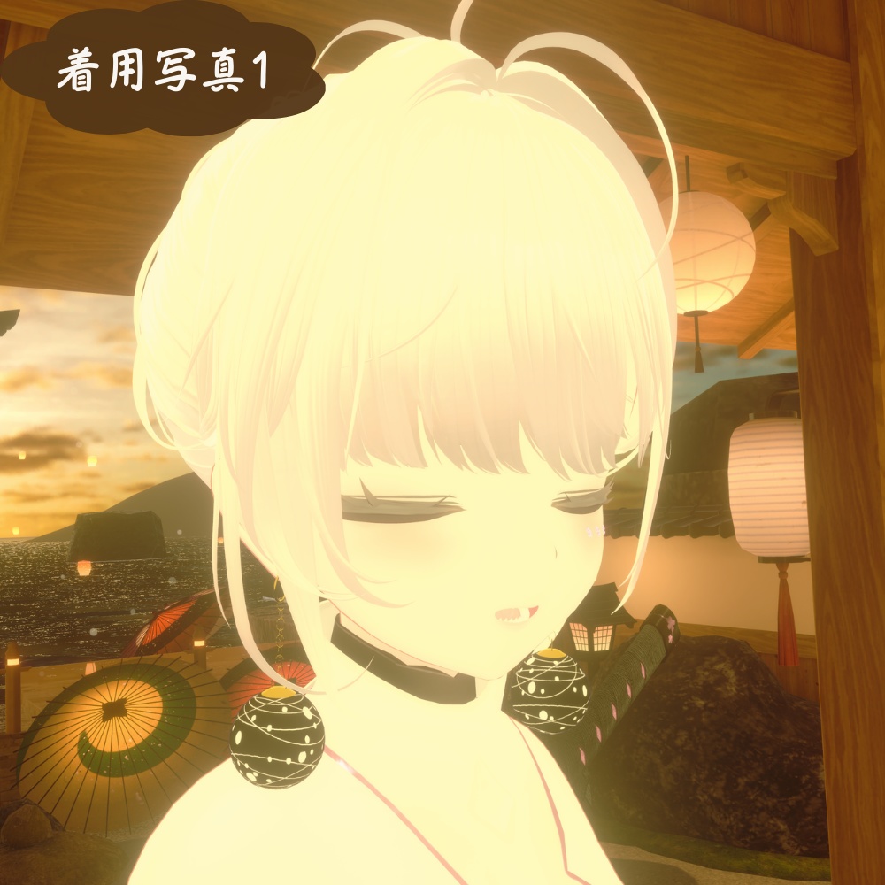 水風船イヤリング