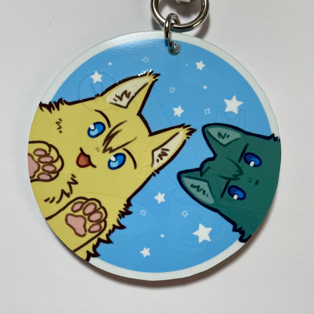ねこアクリルキーホルダー