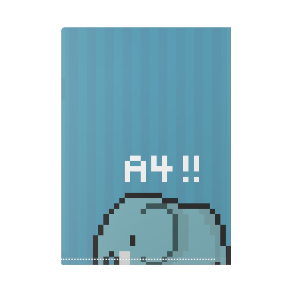 クリアファイル A4  ゾウさんとおやつ