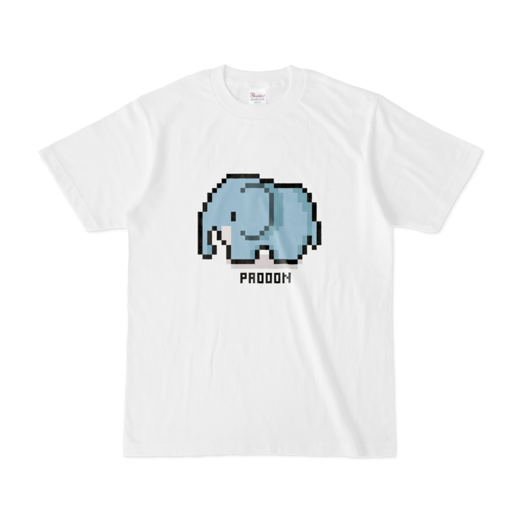 ゾウさんの白Tシャツ