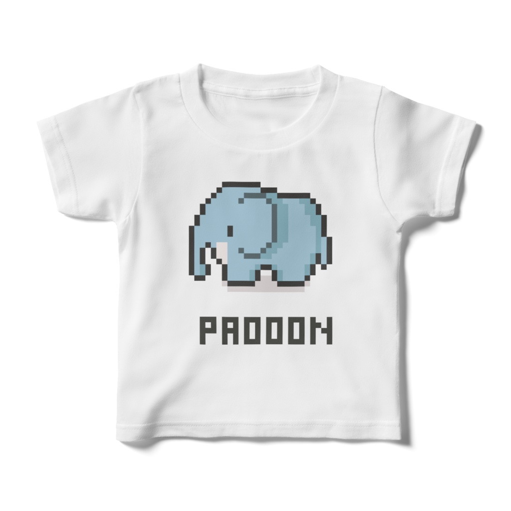 ゾウさんの白Tシャツ(キッズ)