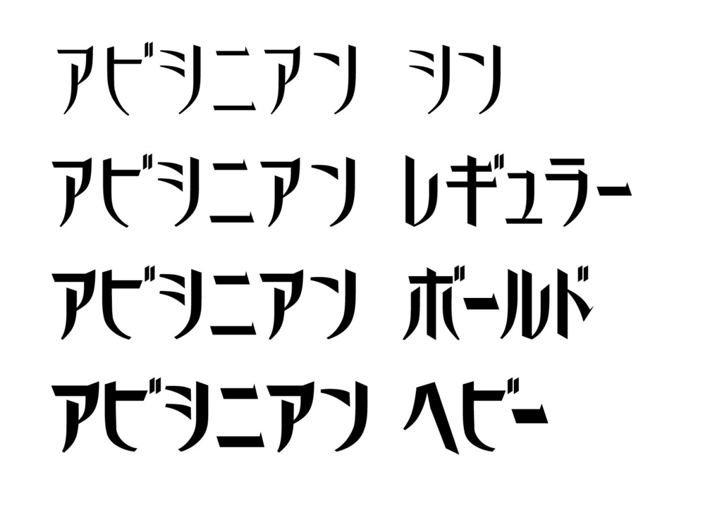 アビシニアン(ファミリー4セット+バリアブル)