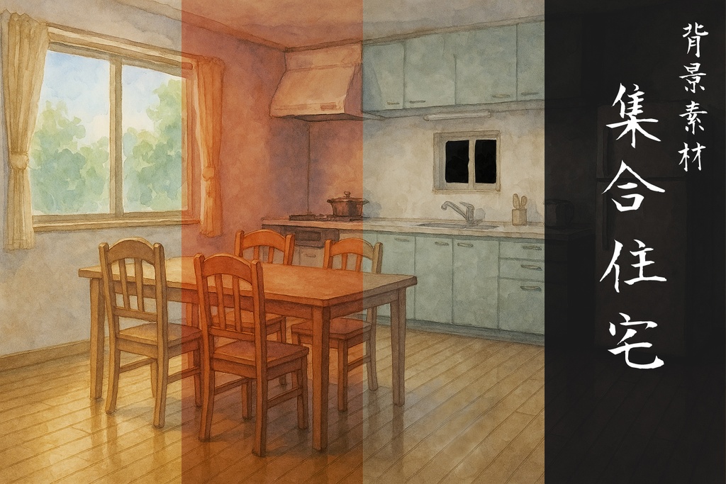 背景素材_集合住宅