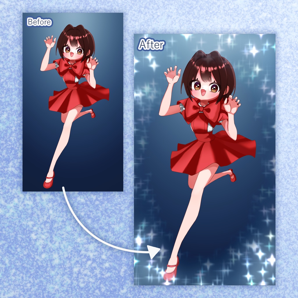 【縦型動画用素材】キラキラパーティクルフレーム【無料配布】