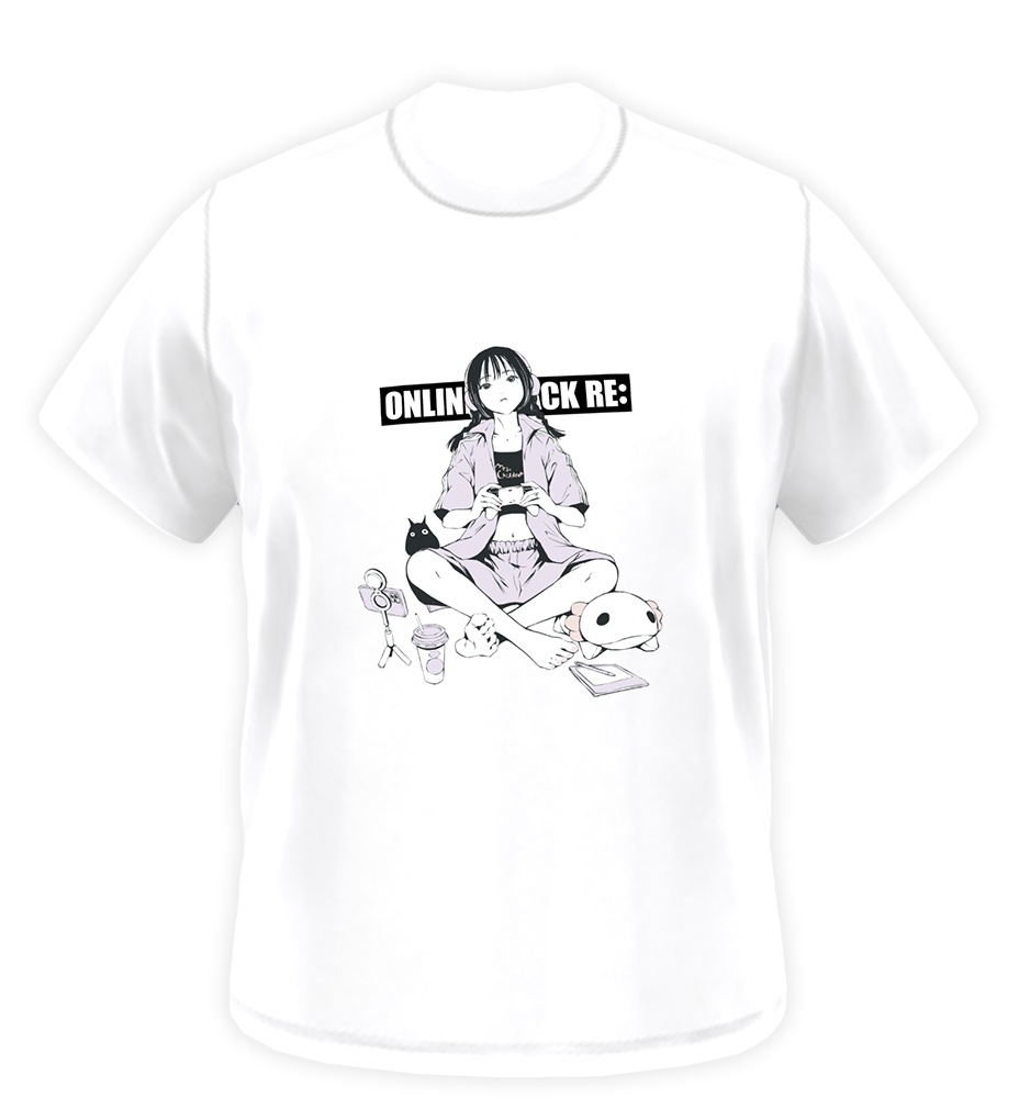 もっちゃんＴシャツ（チェキ風ブロマイド2枚付き＊手描きサイン有）