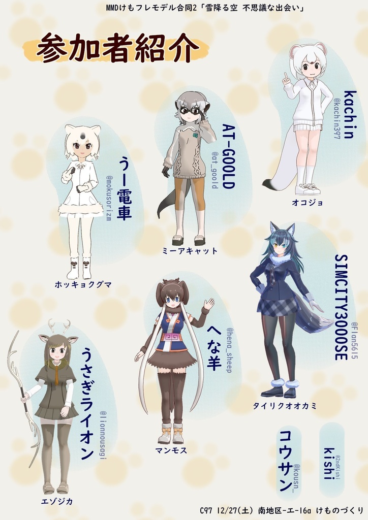 MMDけもフレモデル合同2