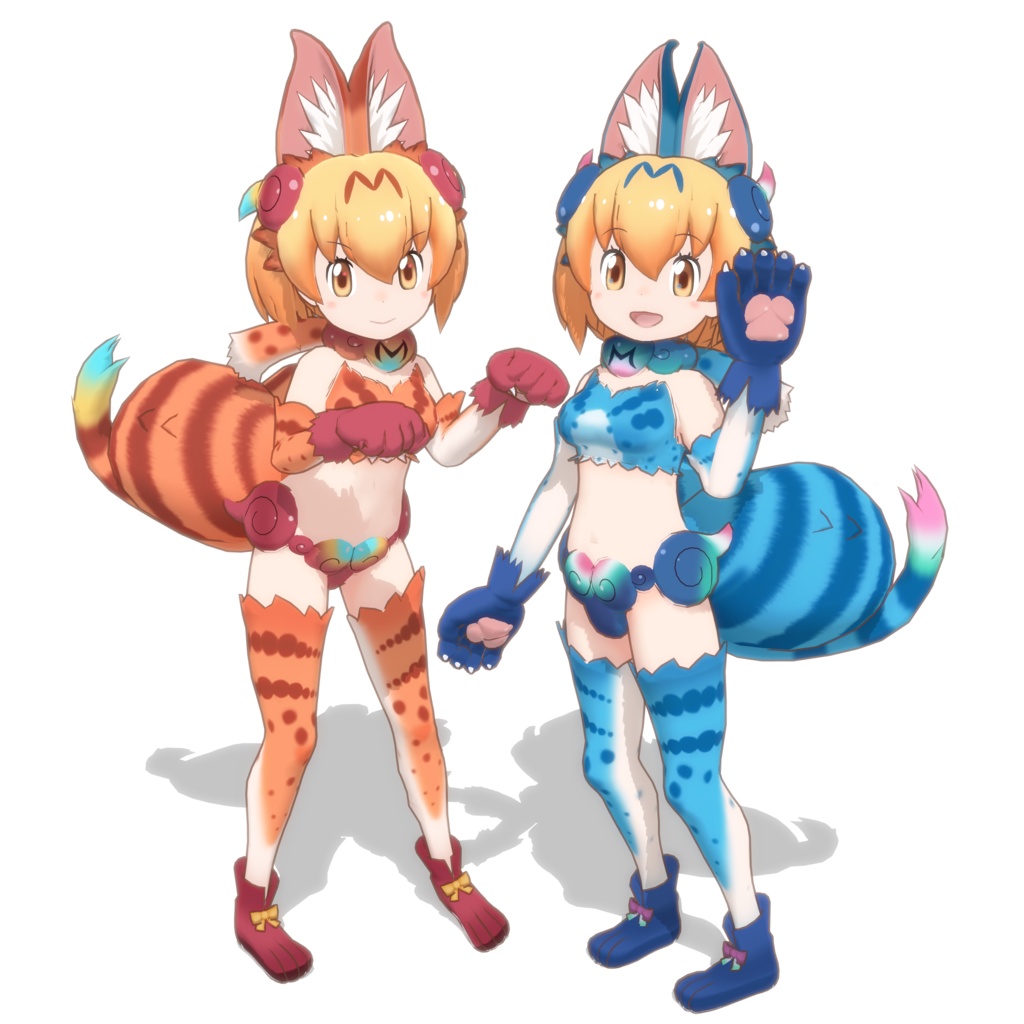 MMDけもフレモデル サーバルセット