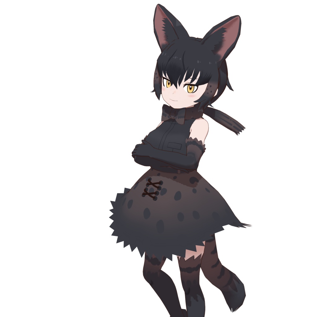 MMDけもフレモデル サーバルセット