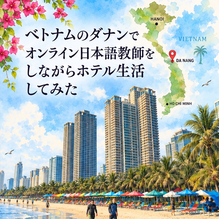 ベトナムのダナンでオンライン日本語教師をしながらホテル生活してみた