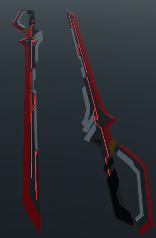 【VRC/Unity3Dモデル】Sword003