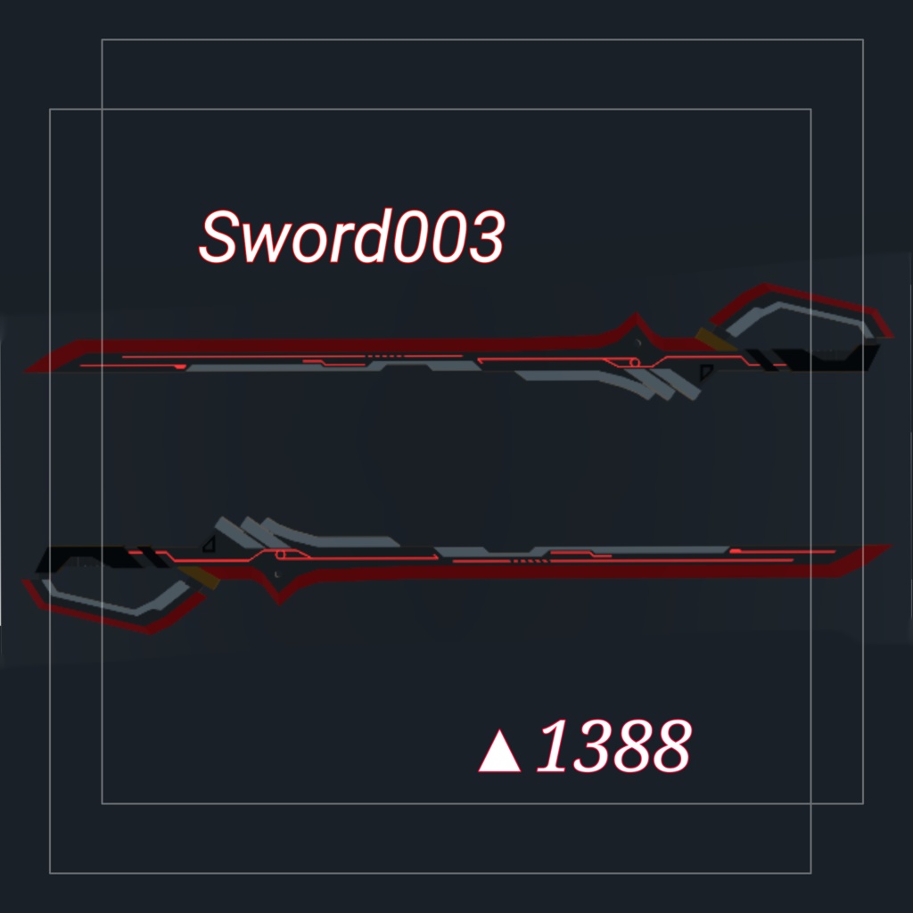 【VRC/Unity3Dモデル】Sword003