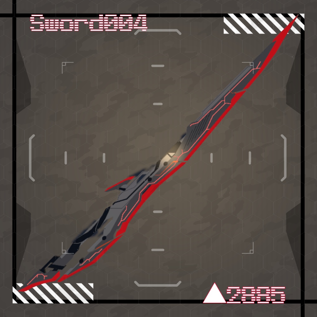 【VRC/Unity3Dモデル】Sword004