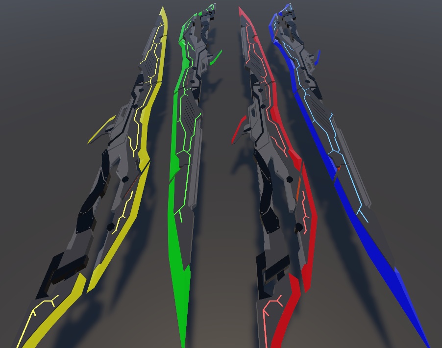 【VRC/Unity3Dモデル】Sword004