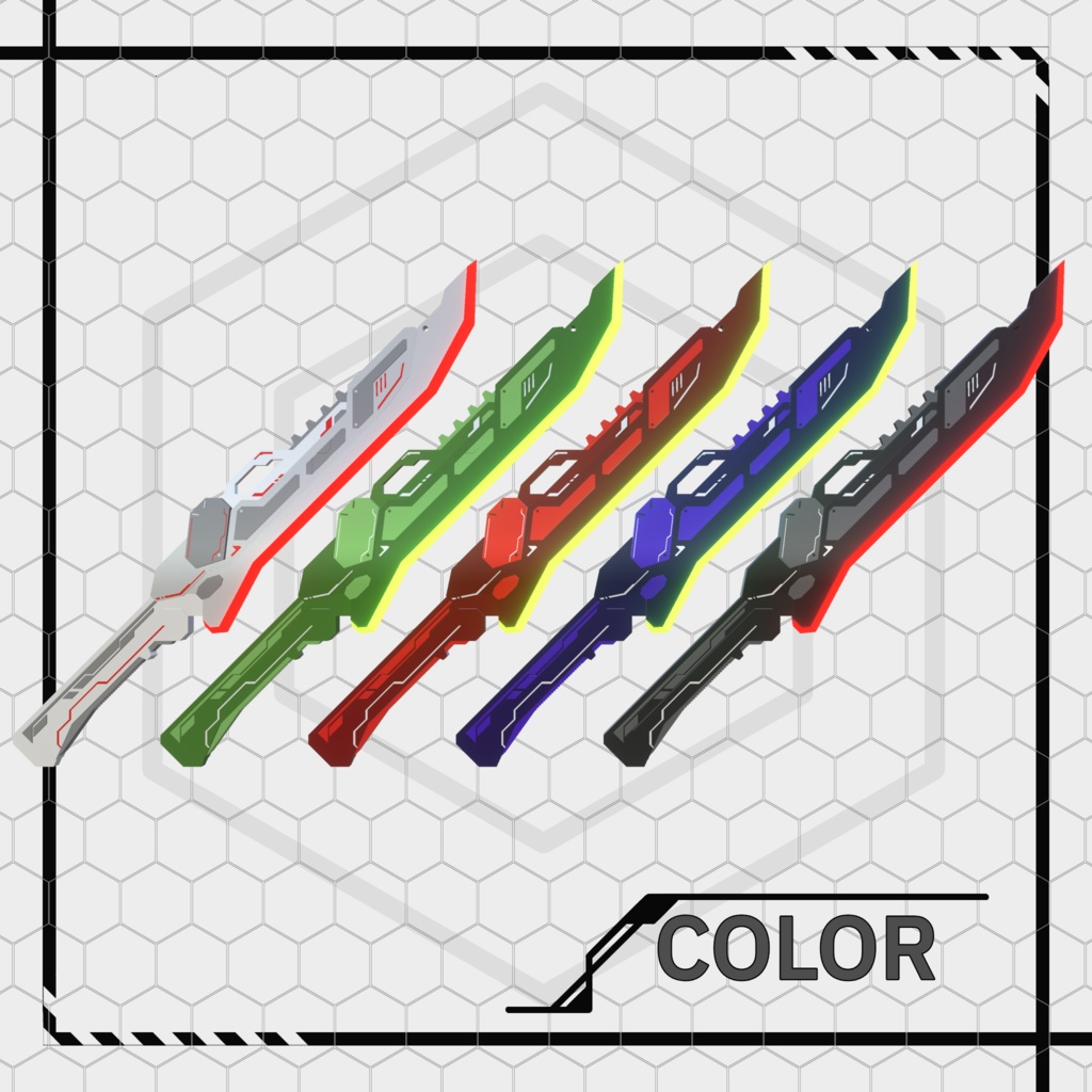 【VRC/Unity3Dモデル】Knife001