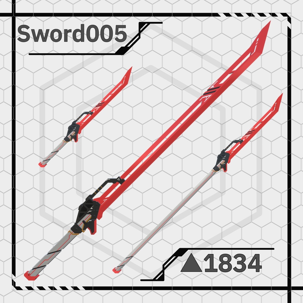 【VRC/Unity3Dモデル】Sword005
