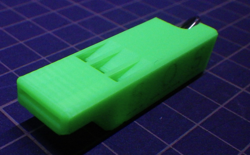 【無料配布】防災用多周波数3Dプリントホイッスル_.stlデータ.stepデータ