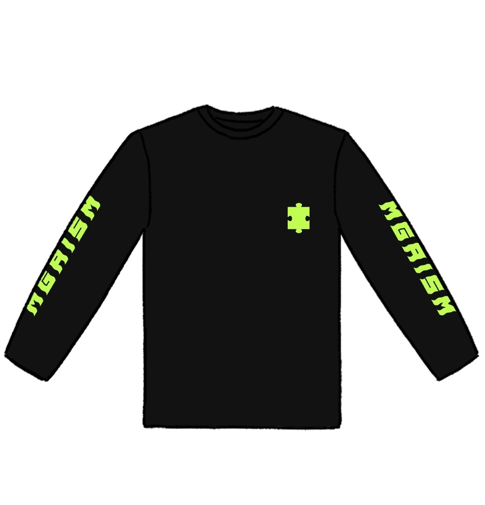 ロングTシャツ(ブラック)【Mサイズ以外受注生産】