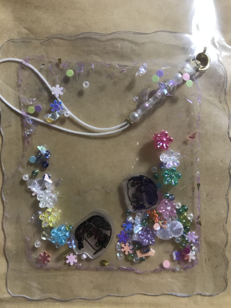 高桂プラ板シャカシャカストラップ