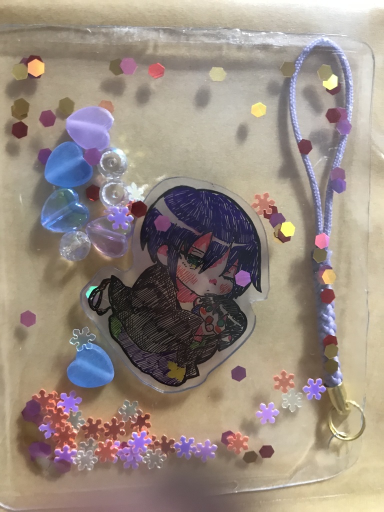 高桂プラ板シャカシャカストラップ