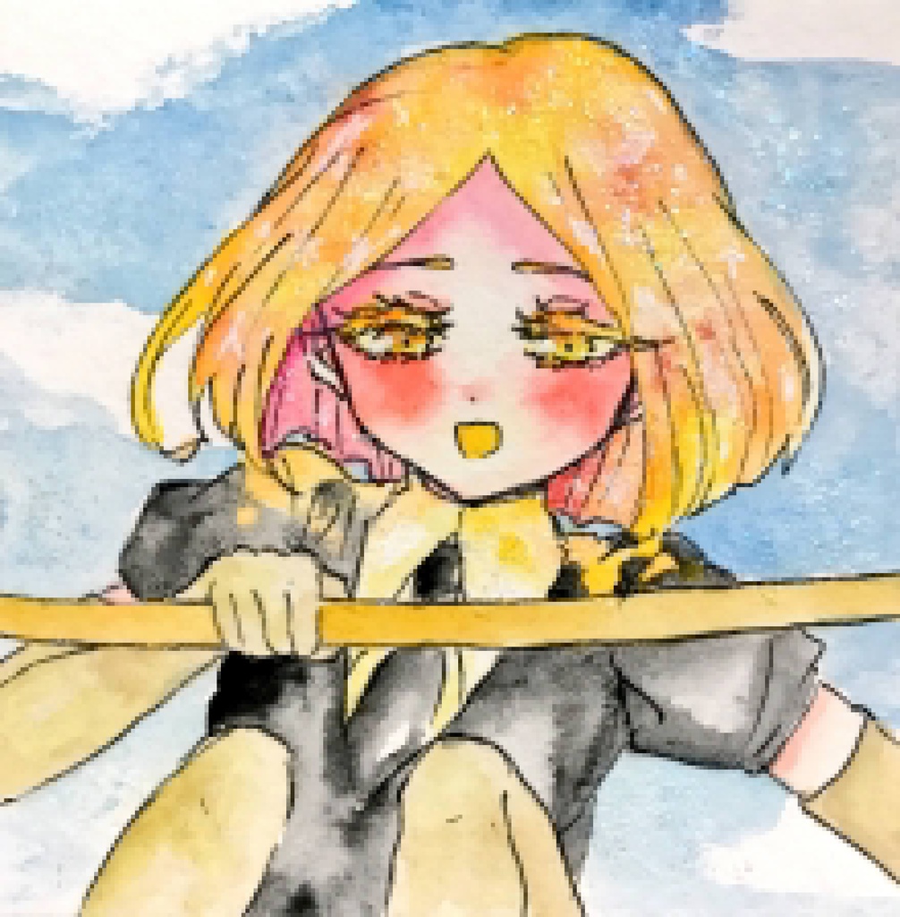 イエローダイヤモンド ミニサイズ額縁原画