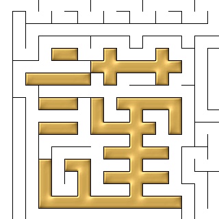 2021年賀状用◆牛◆白◆迷路◆QRコード回答動画有◆挨拶文有り