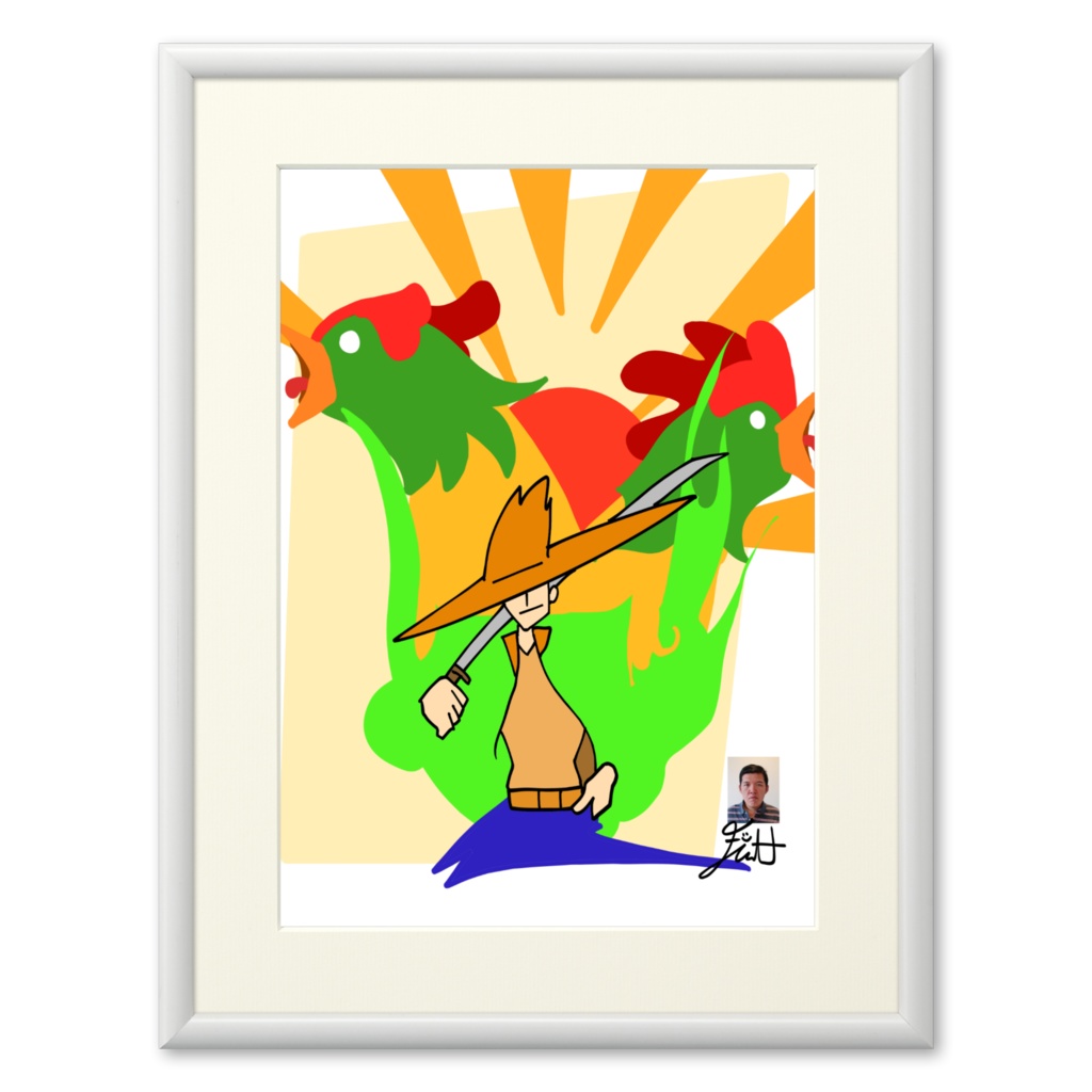 緑の鶏:朝の戦士