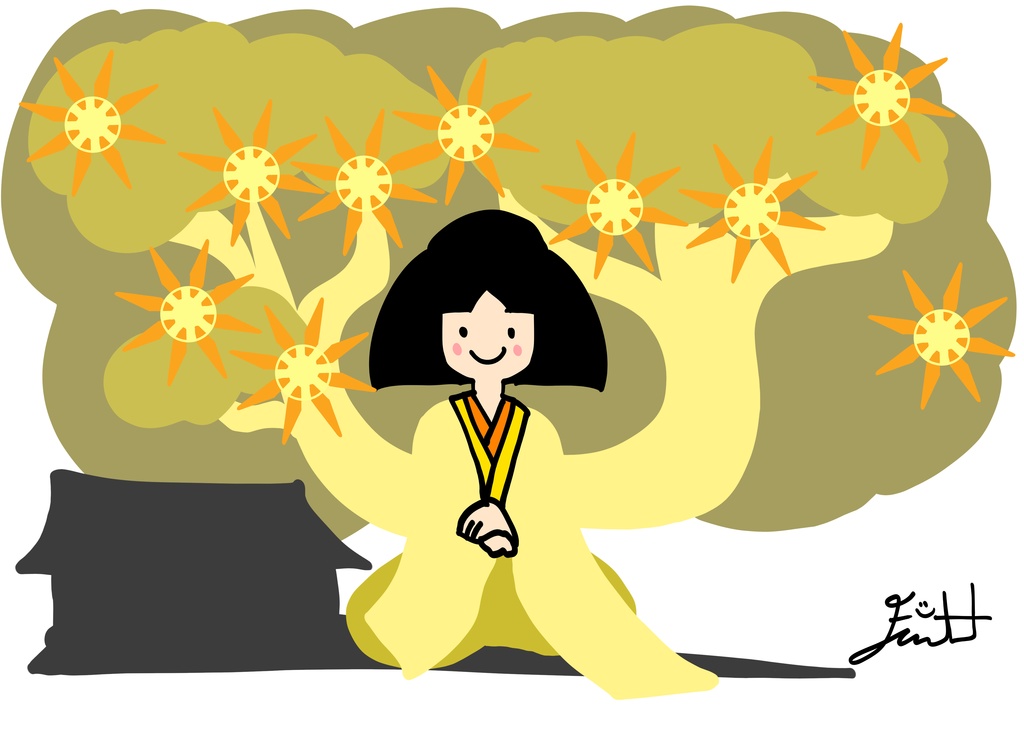 太陽のジャスミン花