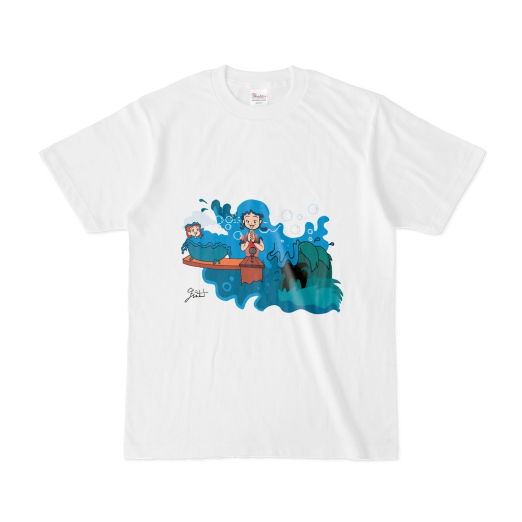 水のお姫様が発表を行います。t-shirt