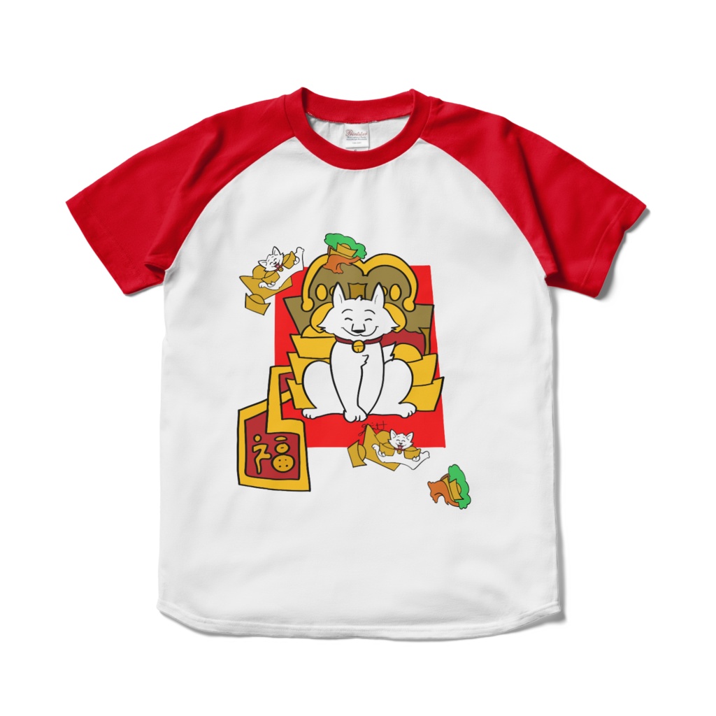 「幸運の犬」ラグランTシャツ 🐶✨