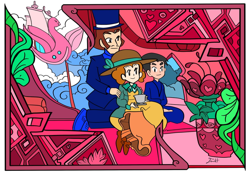 桃色孔雀船理解の椿