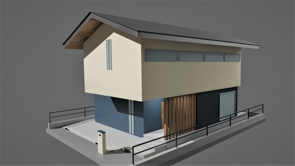 戸建住宅(ローポリ)
