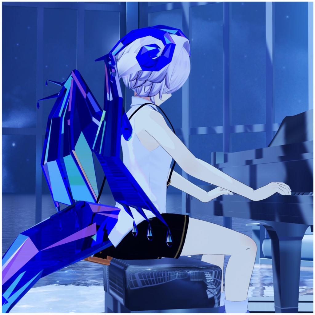 【PB対応】クリスタルドラゴンセット-Crystal Dragon Set-【VRChat想定】