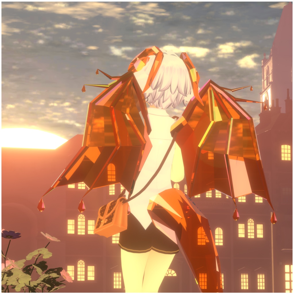 【PB対応】クリスタルドラゴンセット-Crystal Dragon Set-【VRChat想定】