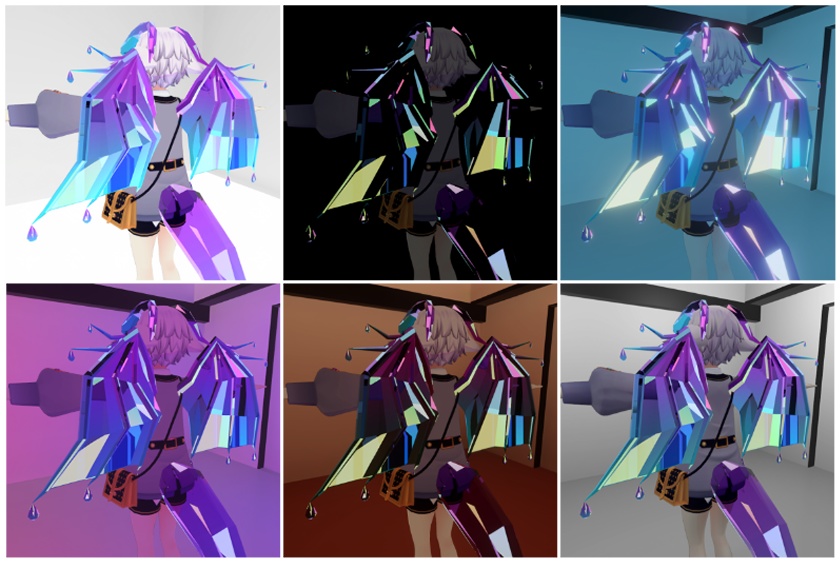 【PB対応】クリスタルドラゴンセット-Crystal Dragon Set-【VRChat想定】