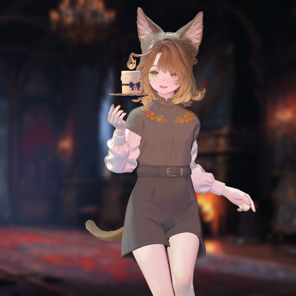 🎃ハロウィンセール ~11/3🎃【VRChat想定】おばけキャンドル -Ghost Candle-