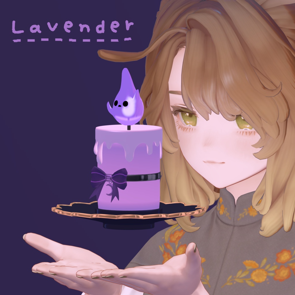🎃ハロウィンセール ~11/3🎃【VRChat想定】おばけキャンドル -Ghost Candle-