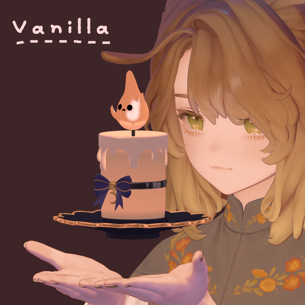 🎃ハロウィンセール ~11/3🎃【VRChat想定】おばけキャンドル -Ghost Candle-