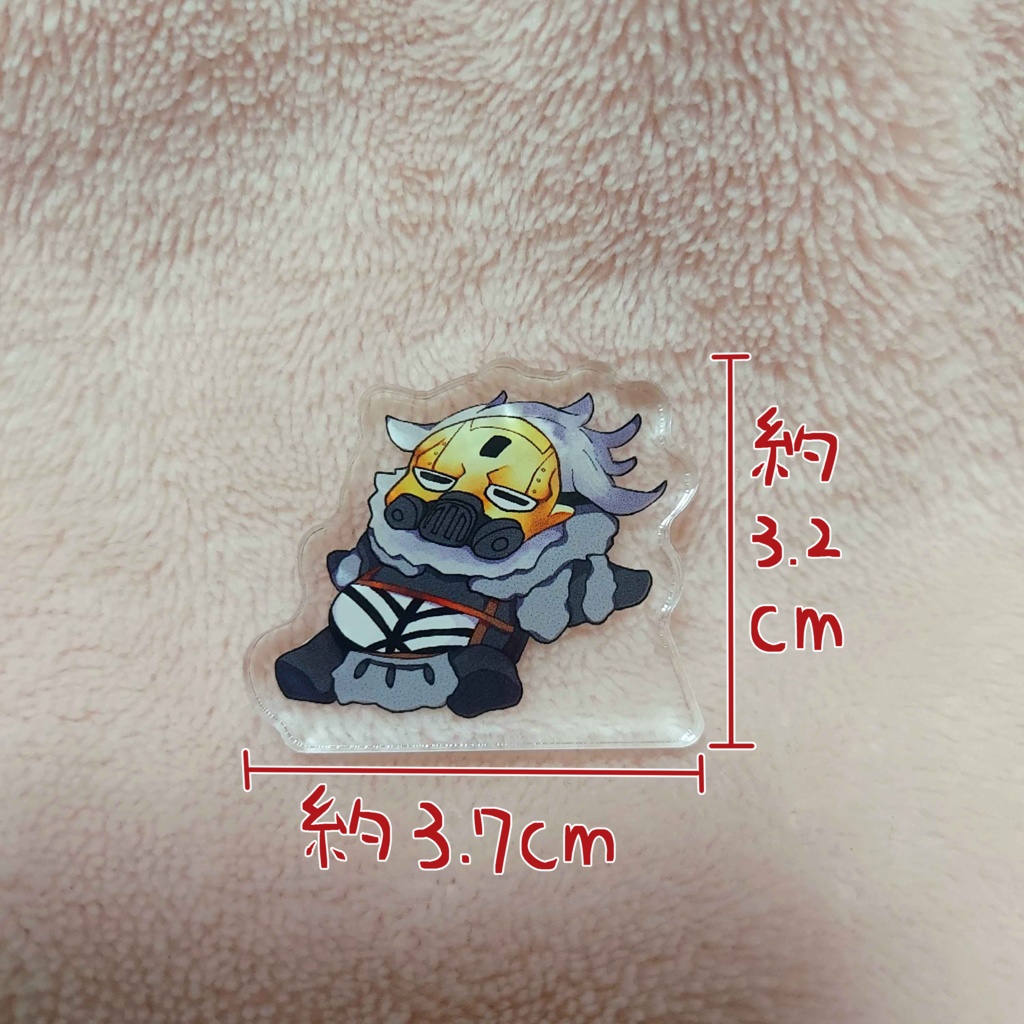 【Apex】ちい黒心 自立アクリルスタンド 寝転び【コースティック】