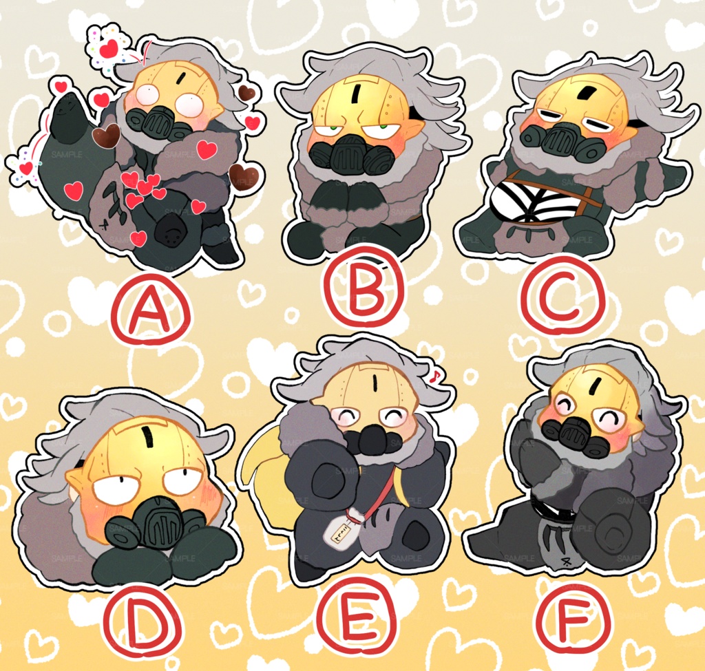 ちい黒心 ちまっとフレークシール Vol1