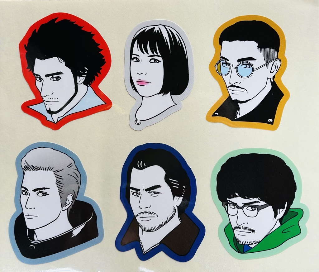 龍7　メンバー6名ステッカー