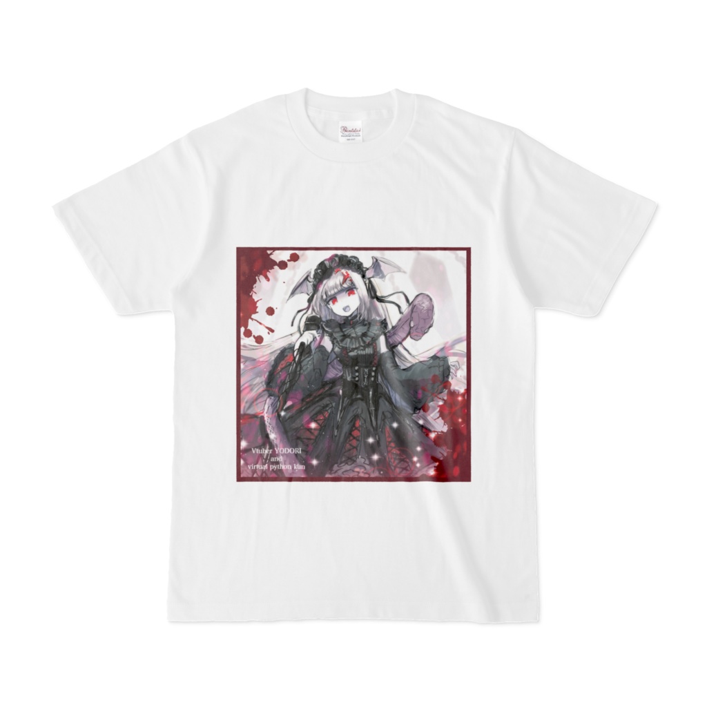 【再販】VtuberよどりプリントTシャツ半袖白【1周年記念/期間限定受注生産】